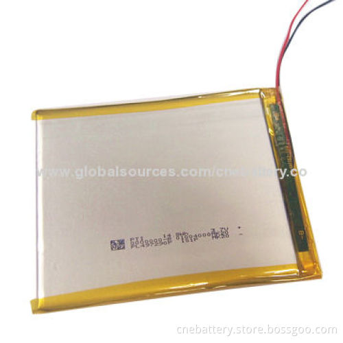 3.7V/2,450mAh Li-polymer Battery with Small Size for GPS/DVD Player/Intelligent Controller/POS/PSPNew